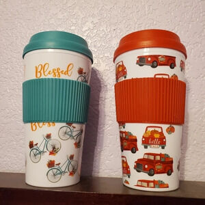 HOT Coffee Tea travel on the go Tumblers Mugs Cups Beverage